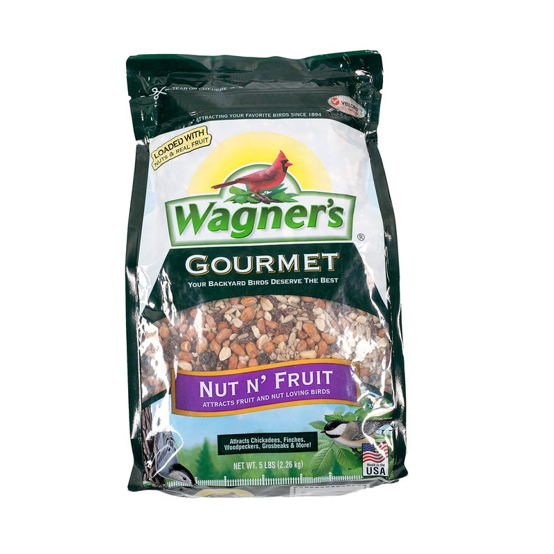 Wagner's 82072 Gourmet Nut & Fruit Wild Bird Food, 5 Pound (Pack of 1) - Image 1
